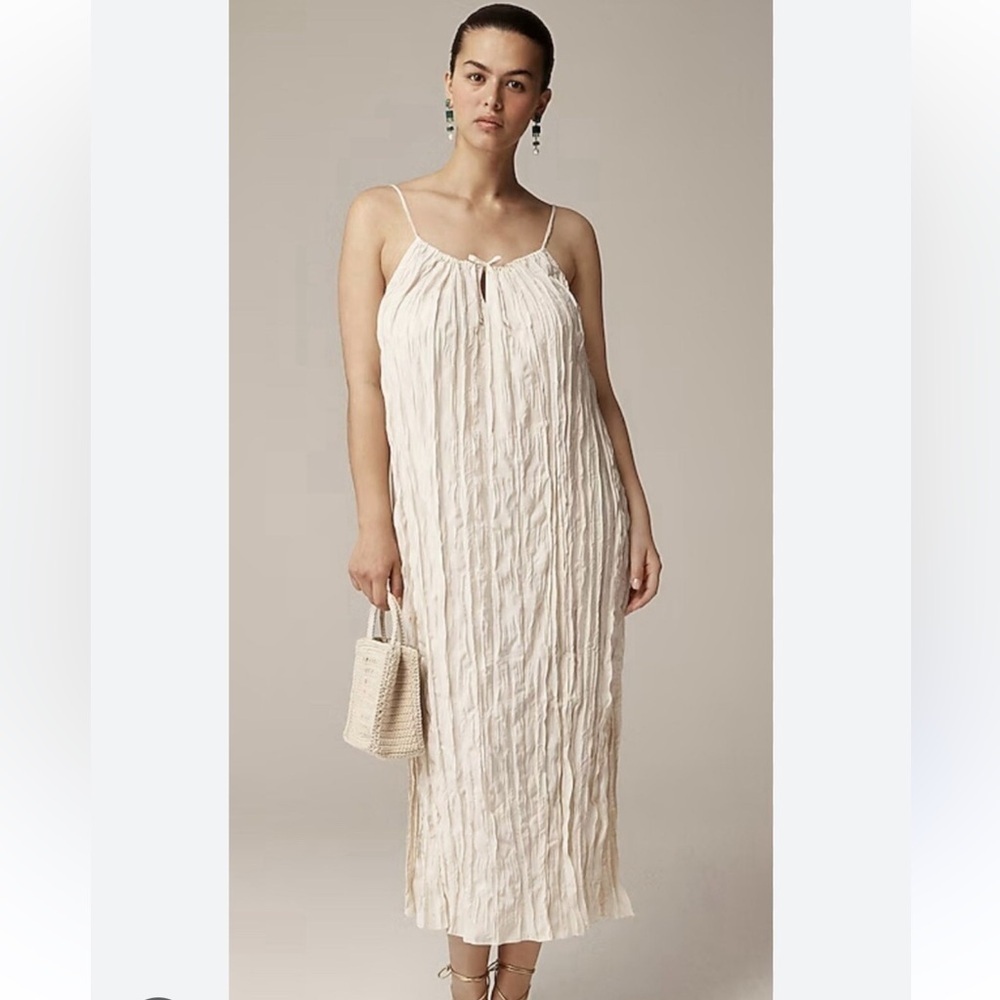 🆕 J. Crew Wrinkle Effect Midi/Maxi Dress